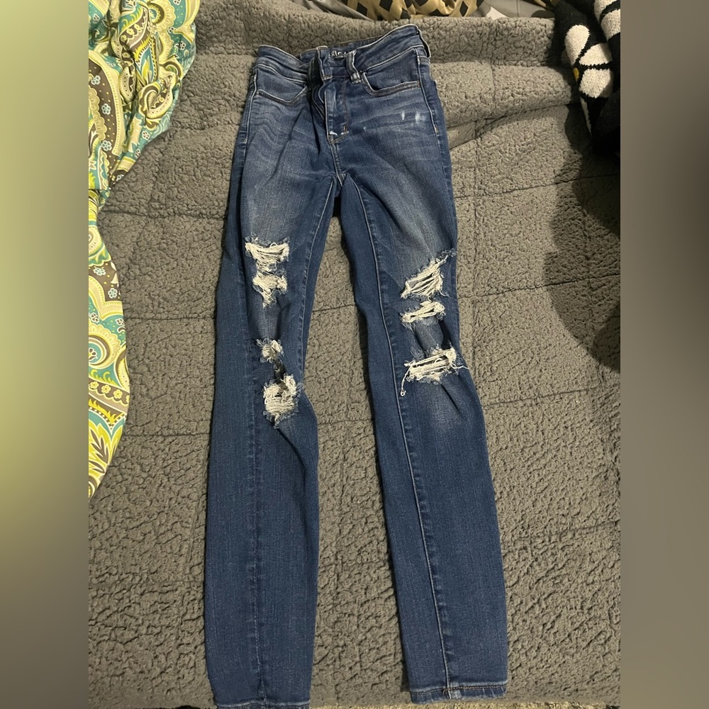 American Eagle Distressed Jeggings